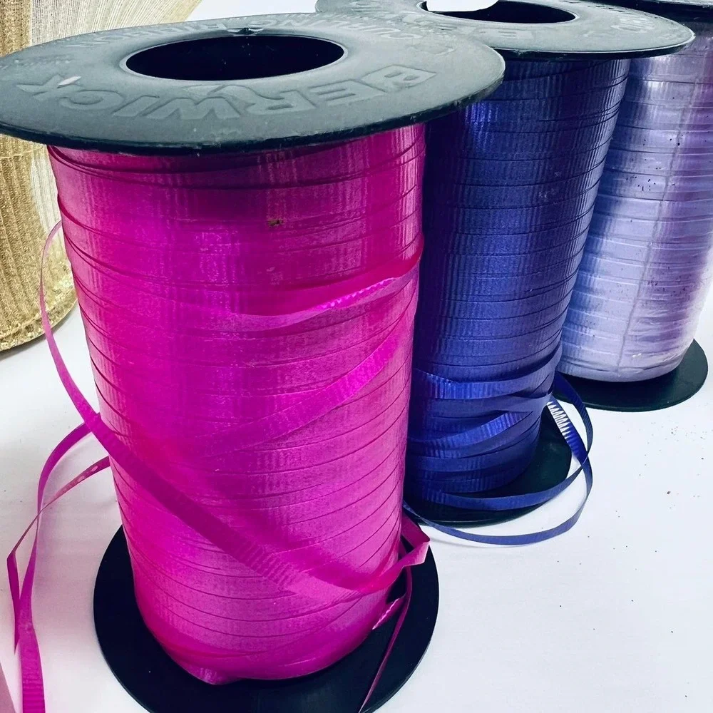 Bundle of Glitter Tule & Curling‎ Ribbon